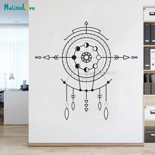 Yoga Boho Sticker Big Size Shaman Mandala Stickers decal Living Room Office Waterproof Removable Wall Sticker BB535