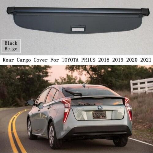 Rear Cargo Cover For TOYOTA PRIUS 2018 2019 2020 2021 Privacy Trunk Screen Security Shield Shade Black Beige Auto Accessories
