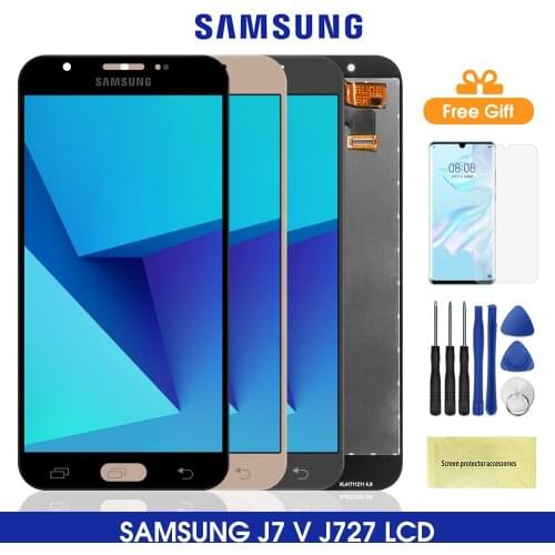 J727 Lcds For SAMSUNG Galaxy J7 V 2017 LCD Display Touch Screen Digitizer Replacement For Samsung J727 J727 J727P J727V