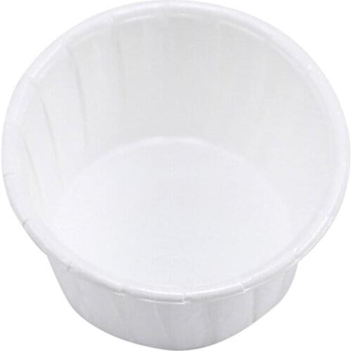100Pcs Paper Cup Nose Hair Face Hair Removal Wax Bean Container Cake Paper Tray Paper Bowl Melting Wax Ice Cream Organizer