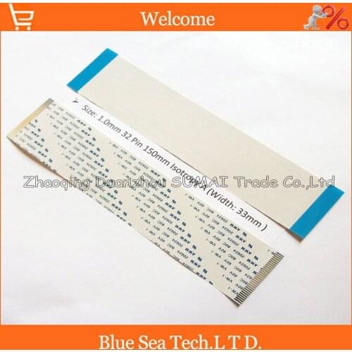 32Pin FFC/FPC Flexible Flat Cable 1.0mm pitch 32 pin 150mm Isotropy A or Anisotropy B cable,AWM 20624.80C 60V VW-1