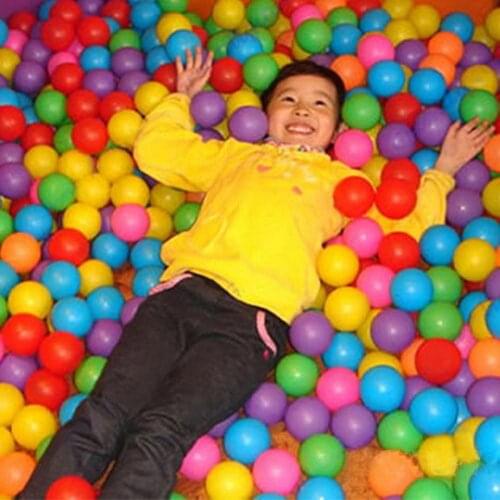 50pcs Secure Non-toxic Baby Kid Pit Toy Swim Fun Colorful Soft Plastic Ocean Ball