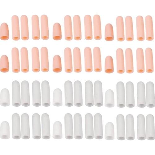 60x Gel Toe Thumb Cap Finger Fingertips Protector Pads Blister Pain Relief
