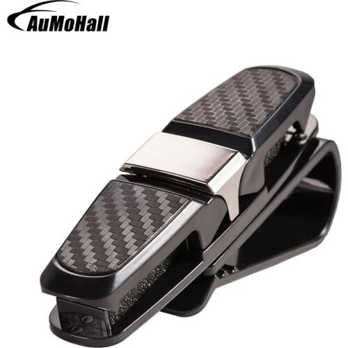 Car Glasses Holder 1 Pcs Black Holder Clip Accessories Auto Vehicle Visor Sunglasses Eyeglasses Ticket Holder Clip Support