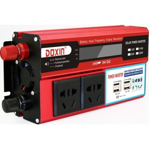 1000W Inverter DC 12V 24V to AC 220V 110V USB Auto Power Inverter Adapter Charger Voltage car Converter