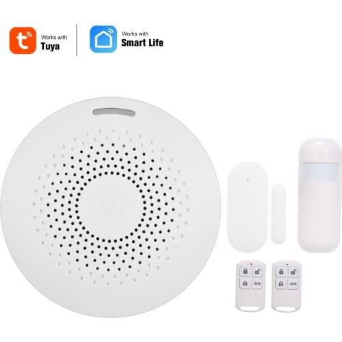 WiFi Alarm System Home Security Alarm System 433MHz Detector Sensor Wireless Door Window Sensor Remote Controller Voice Control