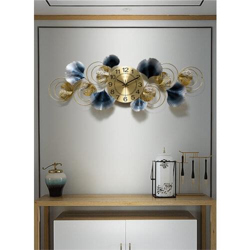 Big Metal Wall Clock Modern Design Home Iron Frame Wall Watch Retro Iron Wall Clock Home Decal Large Bedroom Home Decore