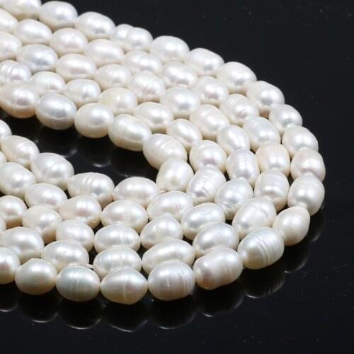 Natural Freshwater Pearl Beads High Quality 36cm Punch Loose Beads for DIY Women Elegant Necklace Bracelet Jewelry Making 7-8MM