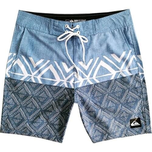 Quick-Drying Beach Shorts Men Loose Breathable QUIK Hawaii Printing Short Pant Waterproof Surfing Board Swimwear Trunk -40