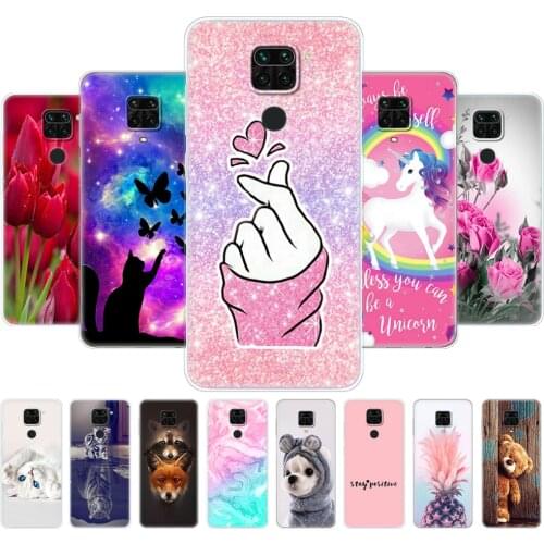 For Xiaomi Redmi Note 9 Case 6.67" Silicon Soft Tpu Back Phone Cover On Redmi Note 9 Pro Case On Redmi Note 9S Bumper Coque