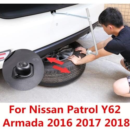 Spare tire cover Bottom hanging Protection Chassis Spare tire cover Modification For Nissan Patrol Y62 Armada 2016 2017 2018