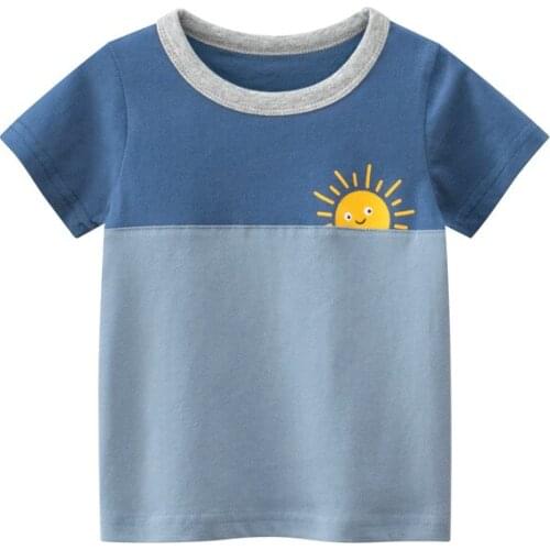 Baby Boys Sun Printed T Shirts Tees High Quality Kids Summer Clothes Toddler Girl Cotton T-Shirt Boutique Outfits Baby Girl Tops