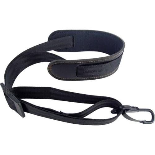 Saxophone Neck Strap Padded Sax Shoulder Strap Nylon Leather Soft Adjustable for Alto/Tenor/Baritone/Soprano Clarinet Tuba