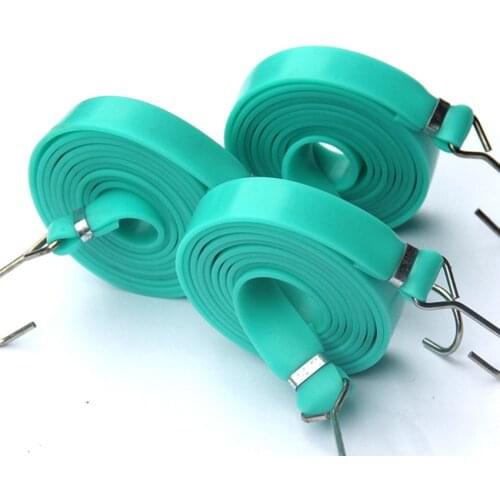 1.8 Meters Bungee Cord with Hooks, Latex Heavy Duty Straps Strong Elastic Tie Down with Metal Hooks on Both Side for Camping