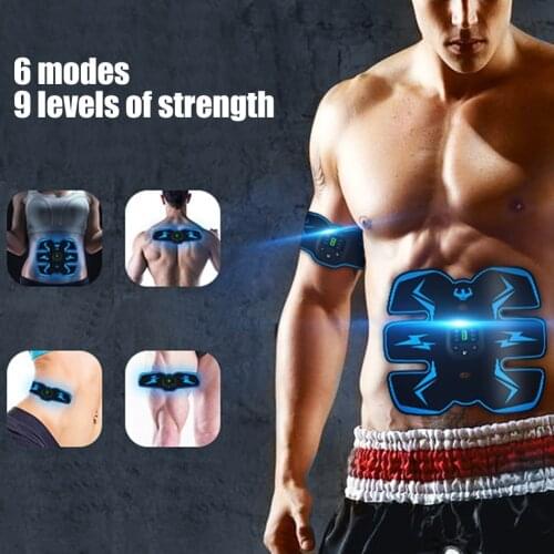 Electric Muscle Stimulator ems Digital display Abdominal Sticking Muscle Trainer Abdominal ABS Stimulator Sliming Trainer