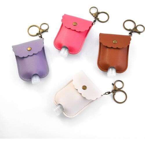 10pc 30ml Disinfectant Gel Bottles Hand Sanitizer Holder Portable Squeeze Bottle botes gel hidroalcolico rellenable llavero