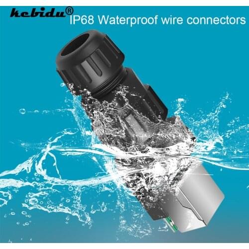 Kebidu RJ45 socket panel mount IP68 Waterproof wire connectors M19 connector adapter