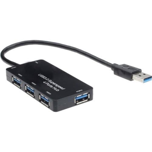 Compact Hub Adapter Powered USB 3.0 4-Port SuperSpeed For PC Laptop Ma Jan16 MotherLanderl Factory Price