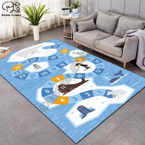 Crawling mat Fantasy fairy Cartoon Kids Play Mat Board Game mat map Large Carpet for Living Room Cartoon Planet Rugs Maze -12