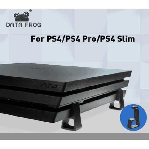 Data Frog 4pcs Game Console Horizontal Holder Bracket for PS4 Cooling Stand For Sony PlayStation 4 PS4 Slim Pro Game Accessories