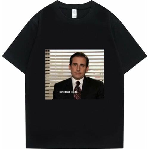 Michael Scott Homage The Office Men T-shirt Tv Series Dwight SchruteJim Plus EU Size Tshirt Summer Cotton Tee Shirt Women Tops