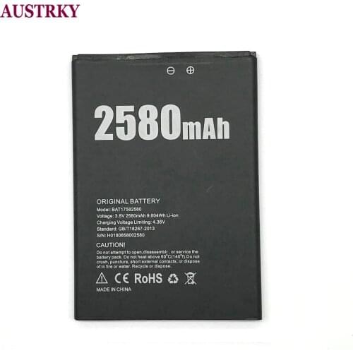 New 2580mAh Mobile Phone Battery Replacement BAT17582580 For DOOGEE X20 Smart Phone