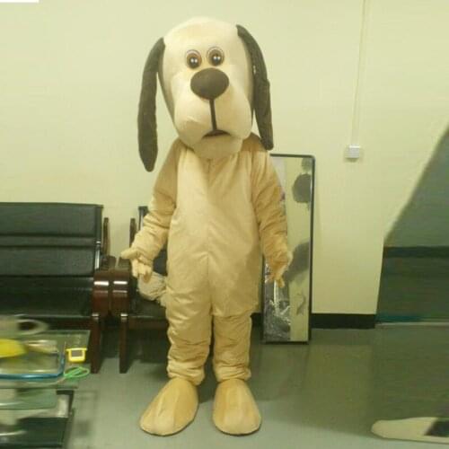 Ohlees actual real picture Bloodhound Dog Mascot Costume Adult Size Outfit Plush Doll Fancy Dress