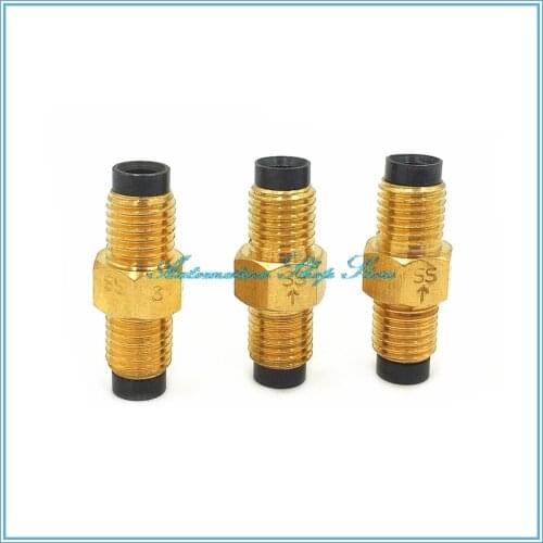 SS type Straight through resist proportional dispenser Tubing gauge Check valve Oil lubricated fittings