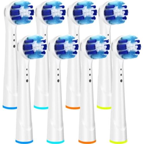 8Pcs Replacement Brush Heads for Oral B Toothbrush Brush Heads OralB 7000/Pro 1000/9600/ 500/3000/8000