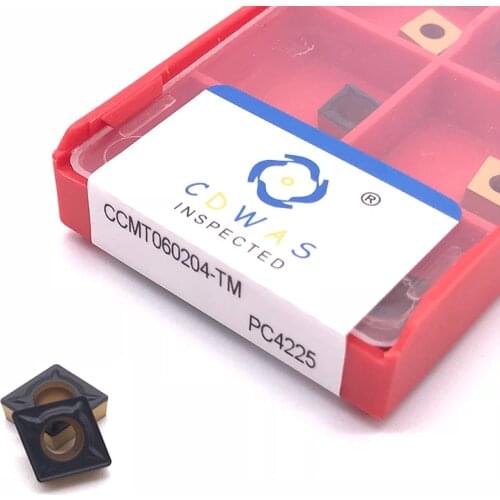 High Quality CCMT060204 CCMT060208 PC4225 Internal Turning Tool CCMT 0602 Carbide Inserts CNC Lathe Cutter Tools for Steel