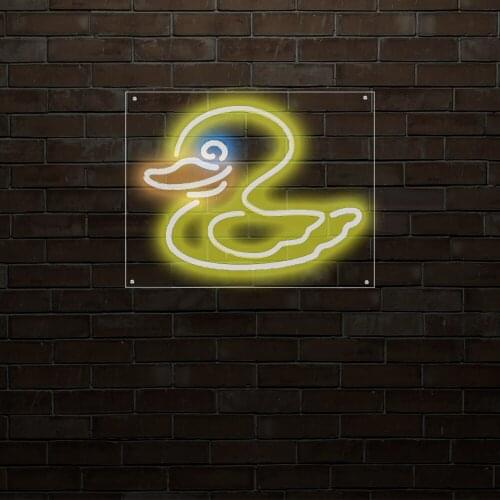 Duck Led Neon Home Sign Wall Decoration Free Shipping
