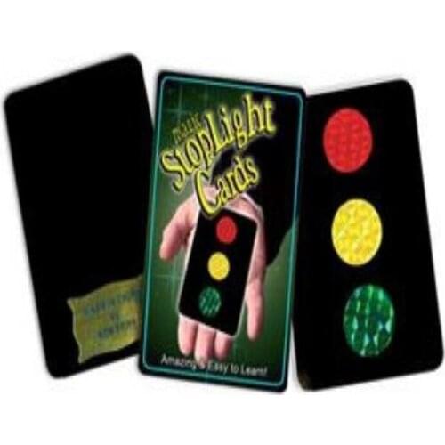 Magic Stoplight Cards Magic Tricks Stage Card Close Up Magic Trick Props Magician Toys For Children Gifts