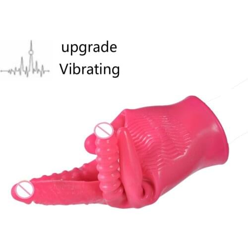 Magic Gloves Dildo With a Vibrator Hand Masturbator Couples Flirting Anal Plug Sex Toys For Lesbian Adult games Sex Products