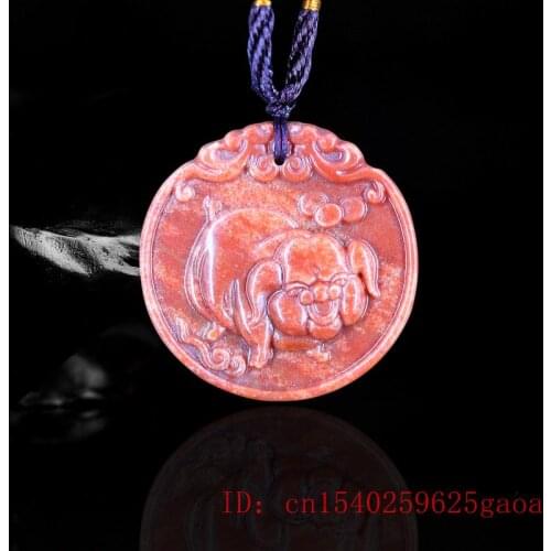Jewelry Jadeite Jade Pig Pendant Chinese Amulet Necklace Charm Gifts Natural Green Fashion