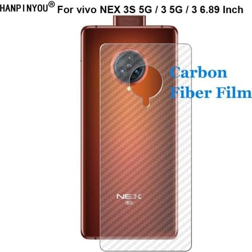 For vivo NEX 3S 3 NEX3 5G 6.89" 3D Anti-fingerprint Ultra Thin Carbon Fiber Back Skin Film Screen Protector (Not Tempered Glass)
