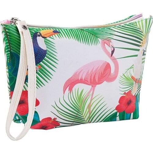 Women Travel PU Cosmetic Bag Female Zipper Makeup Handbag Small Beauty Organizer Pouch