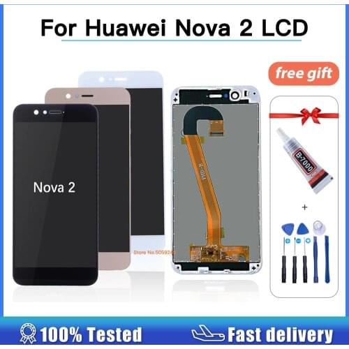 For Huawei Nova 2 LCD Display Touch Screen High Quality Digitizer Screen Glass Panel For Huawei Nova 2 lcd with frame 5.0 Inch