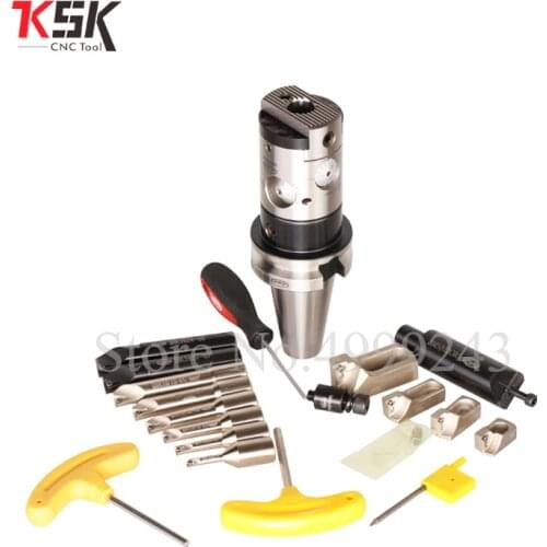 0.002 High precision fine tuning boring tool SK30 BT40 BT50 HSK63A HBOR50 boring head HBOR63 Fine micro boring system