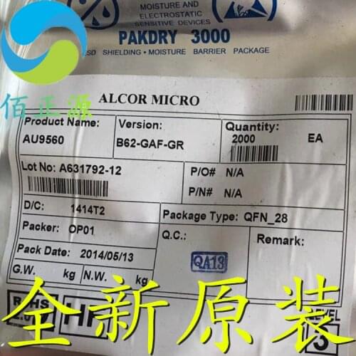 100% Original In Stock New AU9560 AU9560B62-GAF-GR QFN28