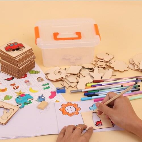 100Pcs Baby Toys Drawing Toys Coloring Board Children Creative Doodles Early Learning Education Toy Boy Girl Learn Drawin