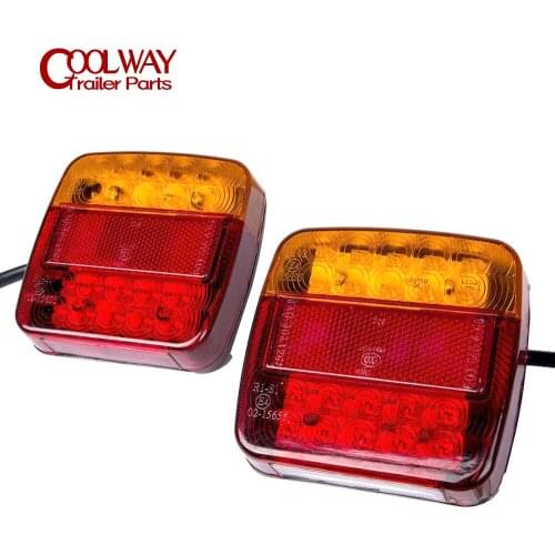 2PCS/1PAIR) 12V LED Tail Light Number Plate Rear Lamps Waterproof Boat Trailer RV Parts Camper Accessories Caravan Components