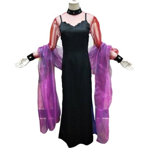 2021Cosplay Black Lady Chibiusa Red Dress Costume