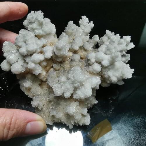 267.7gNatural rare cactus flowering calcite and crystal stone mineral specimen healing energy furniture decoration QUARTZ GEM