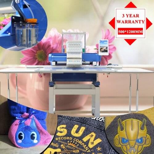 3 Years Quality Warranty!!!Single Head Second Hand Similar T Ajima Brother Pr 600 Embroidery Machine High Speed 500*1200mm