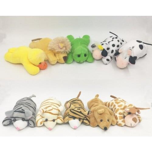 6Pcs Cute Animal Refrigerator Magnet Stickers Plush Fridge Magnet Sticker Children Birthday Baby Shower Gift Party Supplies