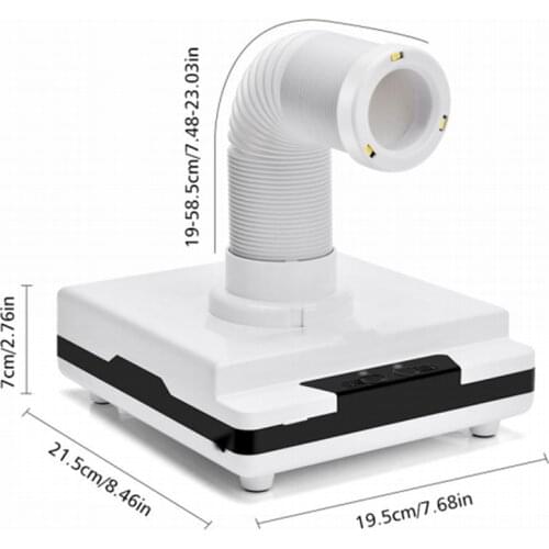 60W Dust Collector Extractor Dental Vacuum Cleaner Dental Lab Equipment Dust Suction Machine for Polishing