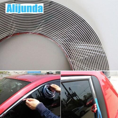 Alijunda 10mmx15m DIY Car Sticker Chrome Strip for Peugeot 206 207 208 301 307 308 407 2008 3008 4008