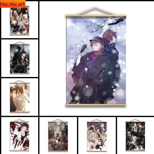 Diamond Painting Wenhao Stray Dog Anime Manga Diamond Mosaic Cross Stitch Kits Full Diamond Embroidery Room Decoration