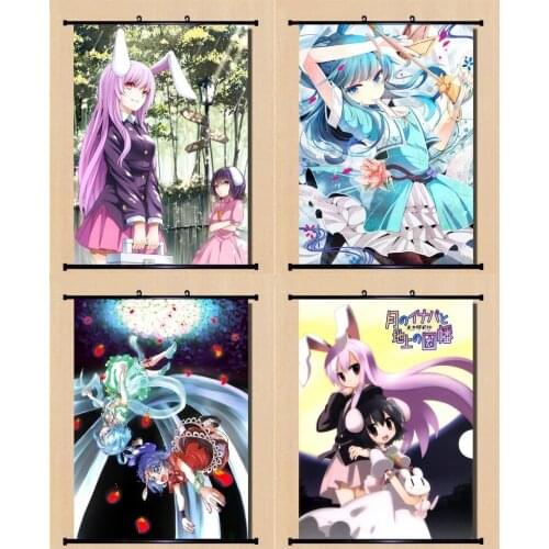 Anime Cartoon TouHou Project Kaku Seiga Printed Poster Scroll Picture Cosplay Prop Wall Decor Boy Girl Gift 1pcs