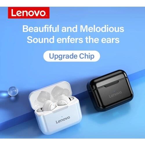 Lenovo QT82 Wireless Bluetooth 5.0 Earphone Touch Control EarBuds HIFI Stereo 9D Sound Sport Headphone with Mic IPX5 Waterproof